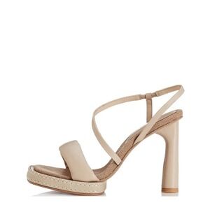 Alias‎ Mae Ginny Square Toe Heel Cream EU 35 US 4.5 -5 Leather Upper Neutral